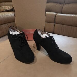 Journee Collection Black Ankle Booties